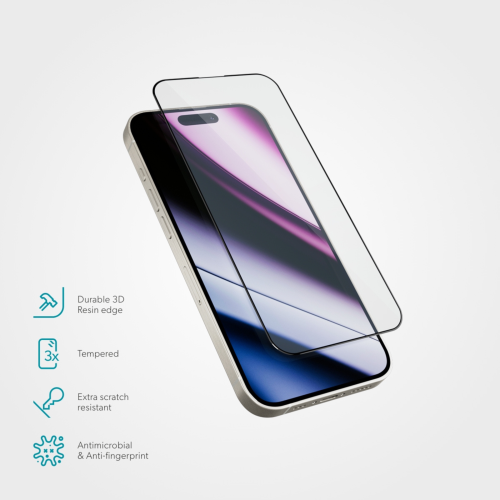 Epico ImpactBuffer Glass 3D for iPhone 16 Plus