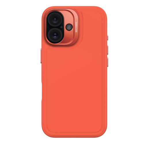 DECODED Silicone Stacks Case for iPhone 16 - Orange