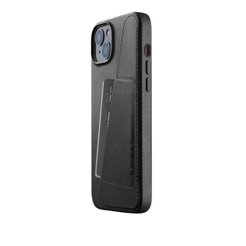 Mujjo Wallet Case iPhone 15 Black