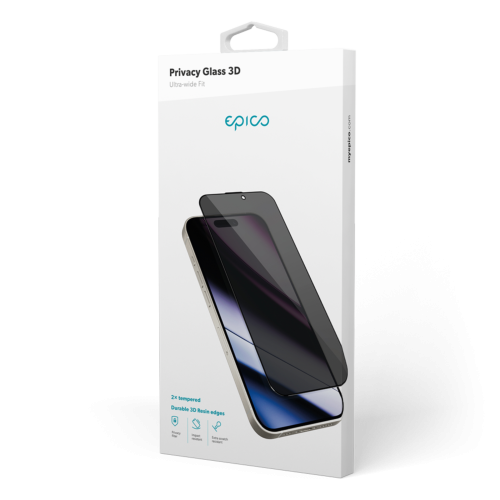 Epico Privacy Glass 3D for iPhone 16 Pro Max