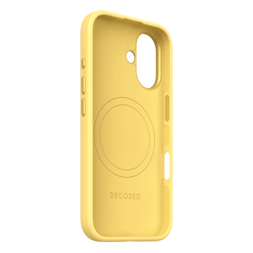 DECODED Silicone Case for iPhone 16 - Yellow