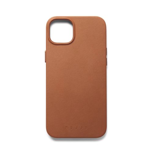 Mujjo Full Leather Case iPhone 15 Plus Tan