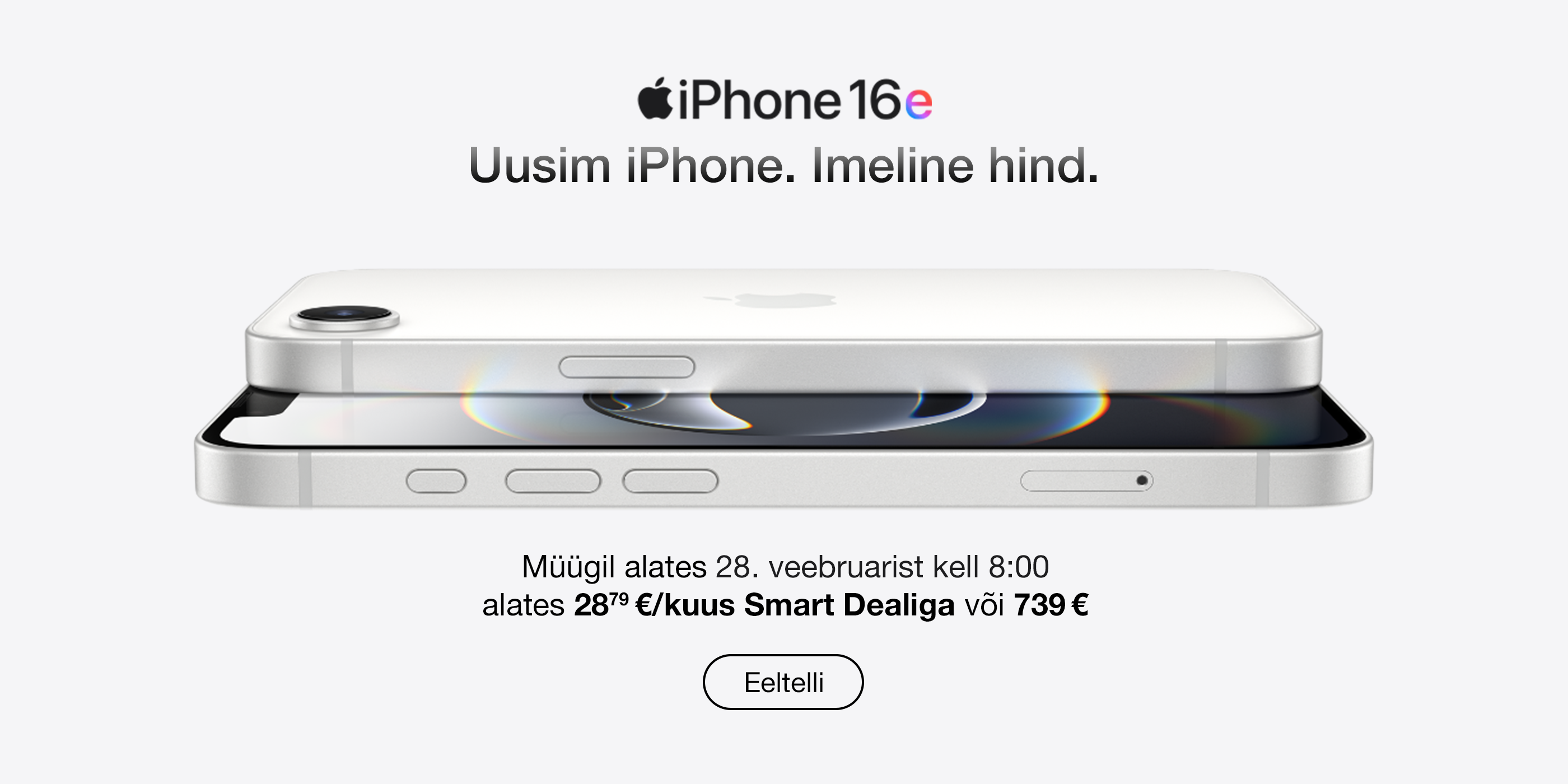 iPhone 16e eeltelli